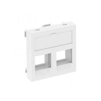   Obo Bettermann 6119280 DTG-02C RW1 Adatátviteli  modul tartó 2 db C típusú csatl.modulhoz 45x45mm hófehér