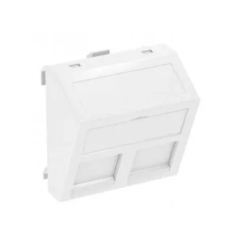  Obo Bettermann 6119298 DTS-2RM RW1 Adatátviteli  modul tartó 2 db RM típusú csatl.modulhoz 45x45mm hófehér