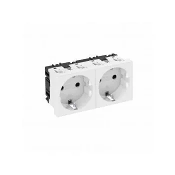   Obo Bettermann 6120022 STD-D0 RW2 Csatlakozóaljzat 0°, kettes védőérintkezős 250V, 10/16A hófehér