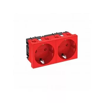   Obo Bettermann 6120028 STD-D0 SRO2 Csatlakozóaljzat 0°, kettes védőérintkezős 250V, 10/16A piros