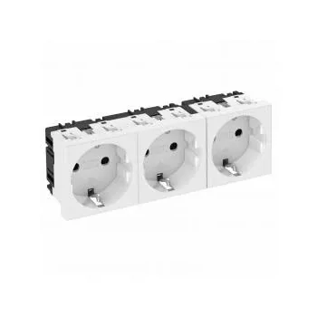   Obo Bettermann 6120042 STD-D0 RW3 Csatlakozóaljzat 0°, hármas védőérintkezős 250V, 10/16A hófehér