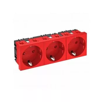   Obo Bettermann 6120048 STD-D0 SRO3 Csatlakozóaljzat 0°, hármas védőérintkezős 250V, 10/16A piros