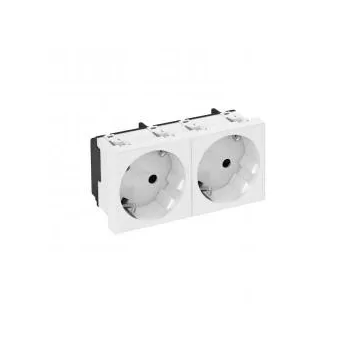   Obo Bettermann 6120103 STD-D3S RW2 Csatlakozóaljzat 33°, kettes védőérintkezős 250V, 10/16A hófehér