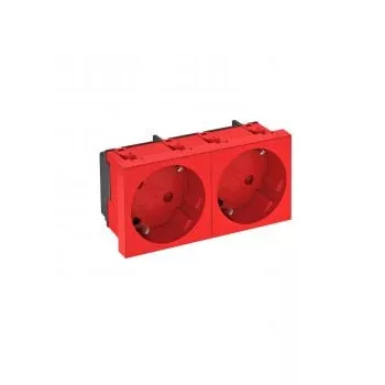   Obo Bettermann 6120109 STD-D3S SRO2 Csatlakozóaljzat 33°, kettes védőérintkezős 250V, 10/16A piros