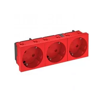   Obo Bettermann 6120129 STD-D3S SRO3 Csatlakozóaljzat 33°, hármas védőérintkezős 250V, 10/16A piros