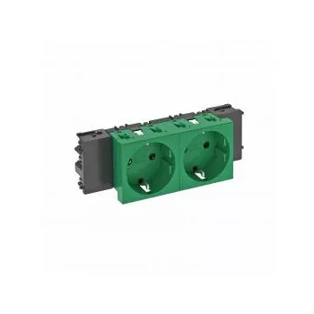   Obo Bettermann 6120366 STD-D0C MZGN2 Csatlakozóaljzat 0o, 2-es védoérintkezos, Connect 45 250V, 10/16A zöld