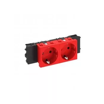   Obo Bettermann 6120368 STD-D0C SRO2 Csatlakozóaljzat 0o, 2-es védoérintkezos, Connect 45 250V, 10/16A piros