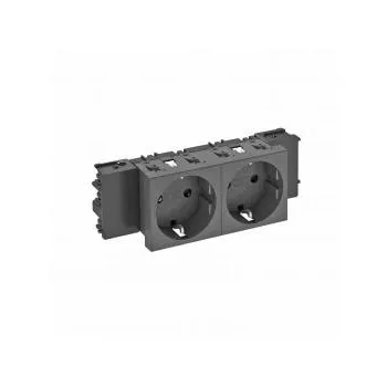   Obo Bettermann 6120370 STD-D0C SWGR2 Csatlakozóaljzat 0o, 2-es védoérintkezos, Connect 45 250V, 10/16A szürkésfekete