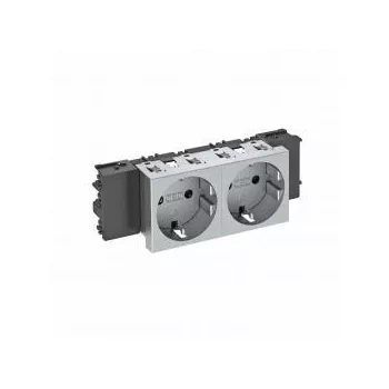   Obo Bettermann 6120372 STD-D0C AL2 Csatlakozóaljzat 0o, 2-es védoérintkezos, Connect 45 250V, 10/16A festett alumínium