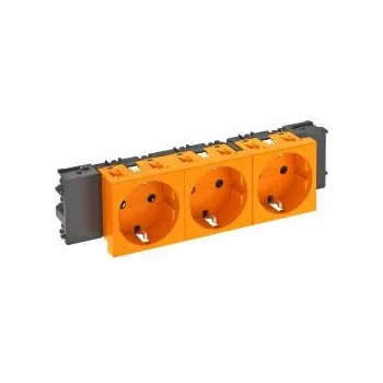   Obo Bettermann 6120384 STD-D0C ROR3 Csatlakozóaljzat 0o, 3-as védoérintkezos, Connect 45 250V, 10/16A narancssárga
