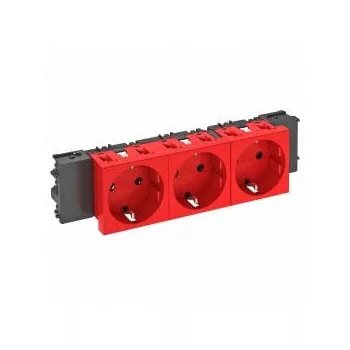   Obo Bettermann 6120388 STD-D0C SRO3 Csatlakozóaljzat 0o, 3-as védoérintkezos, Connect 45 250V, 10/16A piros