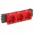Obo Bettermann 6120388 STD-D0C SRO3 Csatlakozóaljzat 0o, 3-as védoérintkezos, Connect 45 250V, 10/16A piros