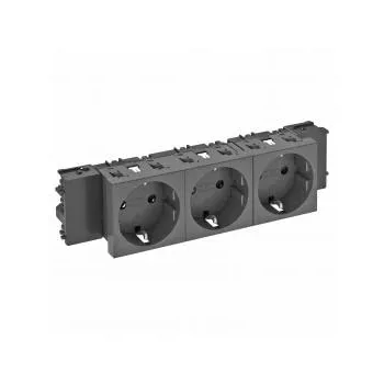   Obo Bettermann 6120390 STD-D0C SWGR3 Csatlakozóaljzat 0o, 3-as védoérintkezos, Connect 45 250V, 10/16A szürkésfekete