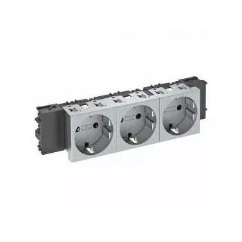   Obo Bettermann 6120392 STD-D0C AL3 Csatlakozóaljzat 0o, 3-as védoérintkezos, Connect 45 250V, 10/16A festett alumínium
