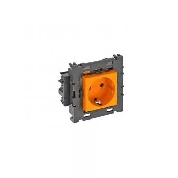   Obo Bettermann 6120414 STD-D0C8 ROR1 Csatlakozóaljzat 0°, egyes védoérintkezos, Connect 80 250V, 10/16A narancssárga