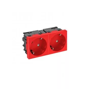   Obo Bettermann 6120489 STD-D3SC SRO2 Csatlakozóaljzat 33°, kettes védőérintkezős, Connect 45 250V, 10/16A piros