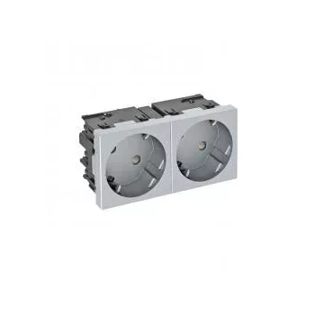   Obo Bettermann 6120493 STD-D3SC AL2 Csatlakozóaljzat 33°, kettes védőérintkezős, Connect 45 250V, 10/16A festett alumínium