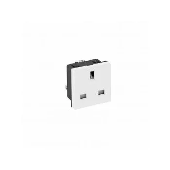   Obo Bettermann 6120722 STD-BS0 RW1 Csatlakozóaljzat 0o, 1-es British Standard 250V, 13A hófehér