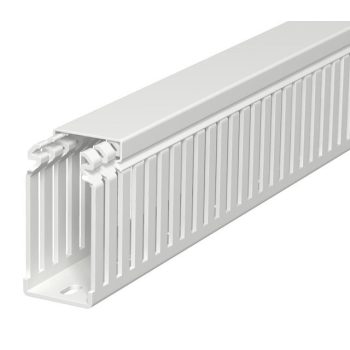   Obo Bettermann 6178552 LKVH N 75037 Vezetékrendező csatorna halogénmentes 75x37,5x2000 világosszürke