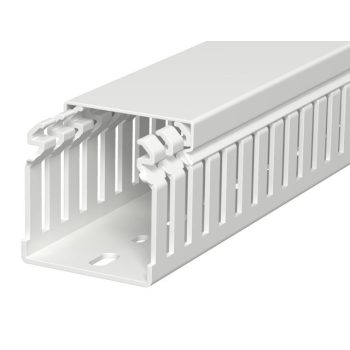   Obo Bettermann 6178585 LKVH 50050 Vezetékrendező csatorna halogénmentes 50x50x2000 világosszürke