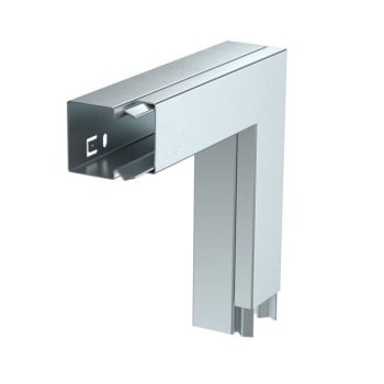   Obo Bettermann 6247490 LKM F40040FS lapos sarokelem felső résszel 40x40mm (szalaghorganyzott), DIN EN 10346