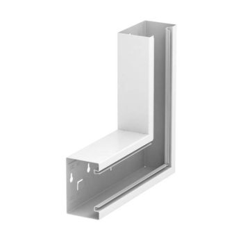   Obo Bettermann 6277020 GS-SFS70110RW acél csatornához Lapos sarokelem szimmetrikus 70x110mm hófehér