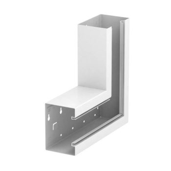   Obo Bettermann 6277320 GS-SFS90130RW acél csatornához Lapos sarokelem szimmetrikus 90x130mm hófehér