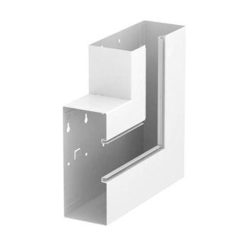   Obo Bettermann 6278120 GS-AFS90210RW acél csatornához Lapos sarokelem emelkedő aszimmetrikus 90x210mm hófehér