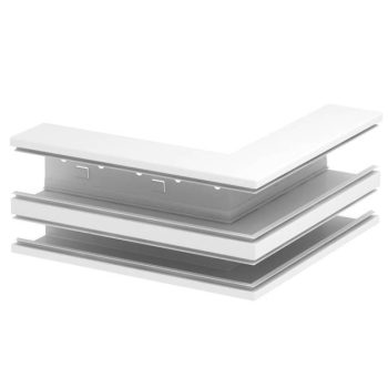   Obo Bettermann 6278310 GS-DA90170RW acél csatornához külső sarokelem aszimmetrikus két rekeszes 90x170mm hófehér