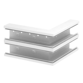   Obo Bettermann 6278410 GS-DA70210RW acél csatornához külső könyök szimmetrikus 70x210mm hófehér