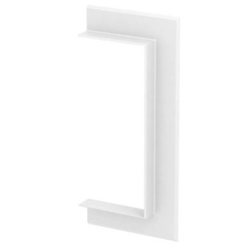   Obo Bettermann 6279010 G-AWAO90210RW Fali takarókeret nyitott kivitel 278x25x124 hófehér