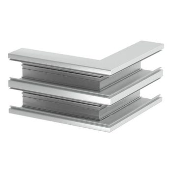   Obo Bettermann 6279613 GA-DA90210EL külső könyök alumínium szimmetrikus kétrekeszes csatornához 90x210mm eloxált