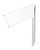 Obo Bettermann 6287070 FUOP3RW felső rész lapos sarokelemhez, eső, pult 80x300mm hófehér