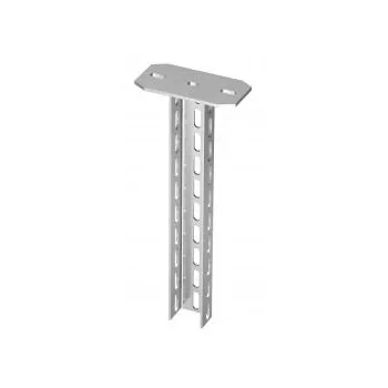   Obo Bettermann 6338872 US 7 K 100 A4 függesztő oszlop ráhegesztett fejlemezzel 70x50x1000 2B felületkezelés nélkül, utókezelt
