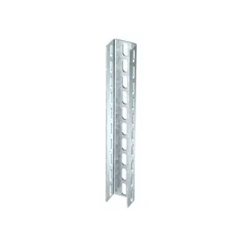   Obo Bettermann 6340180 US 7 100 FT U-oszlop 3 oldalon perforált 70x50x1000 FT merítetten tűzihorganyzott, DIN EN ISO 1461