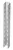 Obo Bettermann 6341105 US 5 30 A2 U-oszlop 3 oldalon perforált 50x50x300 2B felületkezelés nélkül, utókezelt
