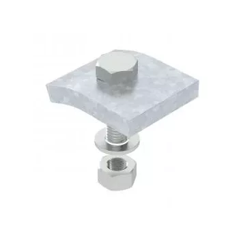  Obo Bettermann 6355218 KWS 5 FT rögzítő szöglet hatlapfejű csavarral,h = 5 mm 60x50 FT merítetten tűzihorganyzott, DIN EN ISO 1461