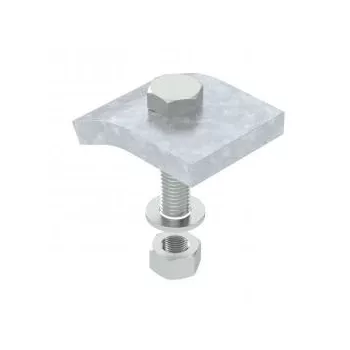   Obo Bettermann 6355226 KWS 10 FT rögzítő szöglet hatlapfejű csavarral,h = 10 mm 60x50 FT merítetten tűzihorganyzott, DIN EN ISO 1461