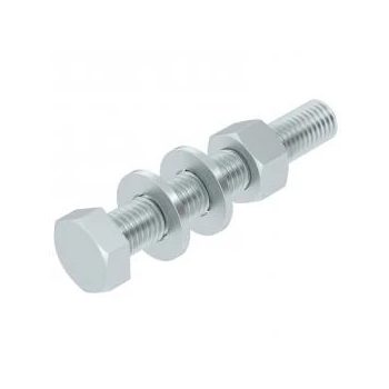   Obo Bettermann 6408478 SKS 12x130 F hatlapfejű csavar anyával és alátéttel M12x130 F tűzihorganyzott, DIN 267, Teil 10