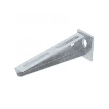   Obo Bettermann 6420664 AW 15 16 FT fali és oszlopkonzol ráhegesztett fejlemezzel B160mm FT merítetten tűzihorganyzott, DIN EN ISO 1461