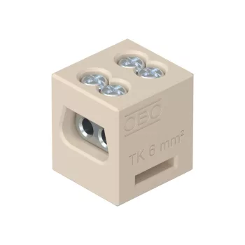   Obo Bettermann 7205703 TK 06-2 Kerámiasorkapocs kettes Firebox T dobozokhoz 6 mm2