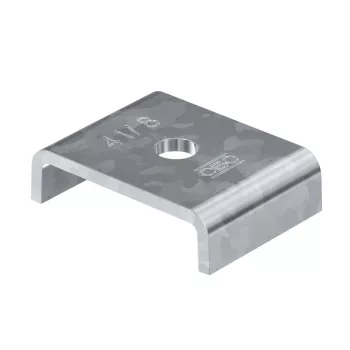   Obo Bettermann 7207054 PLF 41 10 FT csatlakozó elem MS 41 sínhez funkciótartáshoz  FT merítetten tűzihorganyzott, DIN EN ISO 1461