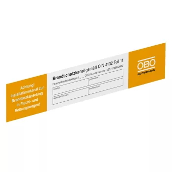   Obo Bettermann 7214734 KS-K DE Jelölő tábla Kábelcsatornához