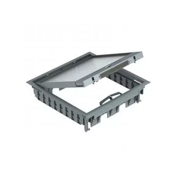   Obo Bettermann 7405077 GES9-3B U 7011 Szerelvénybeépítő egység univerzális beépítéshez 264x264x67   acélszürke