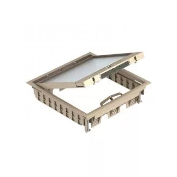   Obo Bettermann 7405081 GES9-3B U 1019 Szerelvénybeépíto egység univerzális beépítéshez 264x264x67   Szürkésbézs