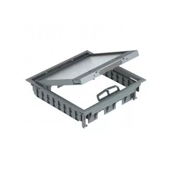   Obo Bettermann 7405083 GES9-3S U 7011 Szerelvénybeépítő egység univerzális beépítéshez 264x264x67   acélszürke