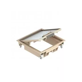   Obo Bettermann 7405204 GES4 U 1019 szerelvénybetét csatornaszereléshez 217x217x61   Szürkésbézs