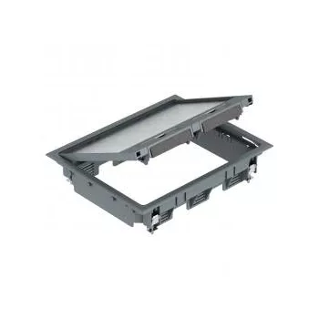   Obo Bettermann 7405308 GES6 U 7011 szerelvénybetét csatornaszereléshez 273x220x61   acélszürke