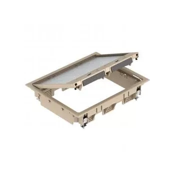   Obo Bettermann 7405316 GES6 U 1019 szerelvénybetét csatornaszereléshez 273x220x61   Szürkésbézs