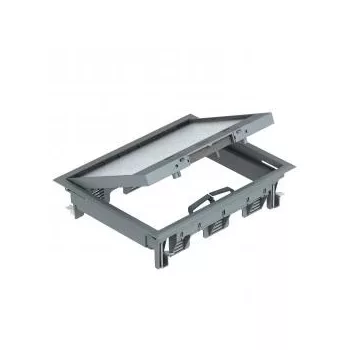   Obo Bettermann 7405321 GES6-2U10T 7011 Szerelvénybeépítő egység univerzális 274x221x66   acélszürke